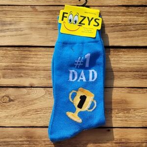 NWT Foozy's Men's #1 Dad - Royal Blue